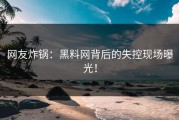 网友炸锅：黑料网背后的失控现场曝光！