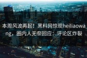 本周风波再起！黑料网惊现heiliaowang，圈内人无奈回应：评论区炸裂