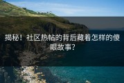 揭秘！社区热帖的背后藏着怎样的傻眼故事？