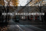 网友炸锅：黑料网背后的傻眼现场曝光！