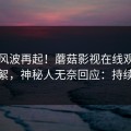 刚刚风波再起！蘑菇影视在线观看惊现花絮，神秘人无奈回应：持续刷屏